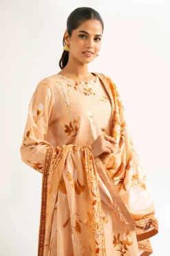 3 Piece - Digital Printed Embroidered Suit - 42502211