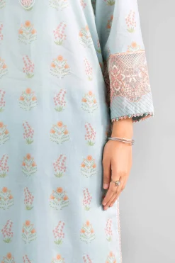 3 Piece - Digital Printed Embroidered Suit - 42601758