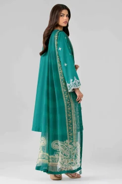 3 Piece - Digital Printed Embroidered Suit - 42601778