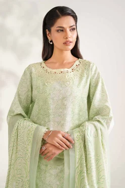 3 Piece - Digital Printed Jacquard Suit - 42502123