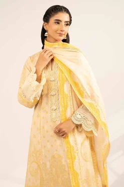 3 Piece - Digital Printed Jacquard Suit - 42502121