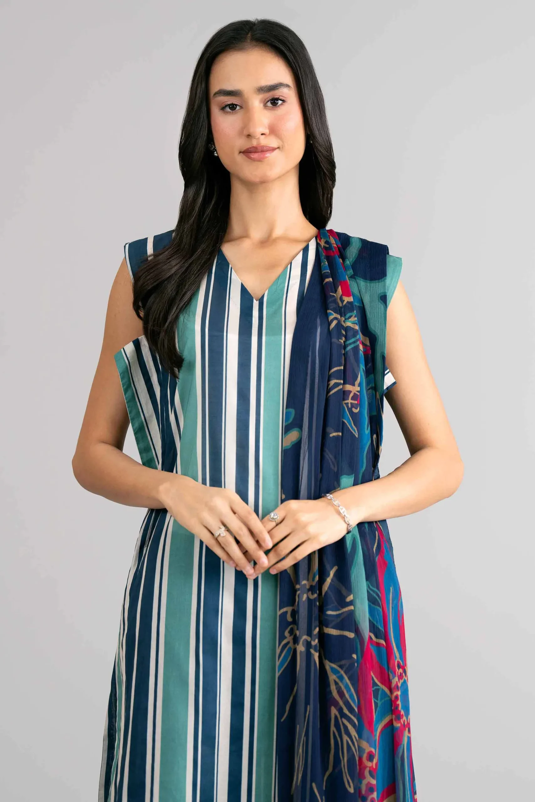 3 Piece - Digital Printed Suit - 42601765