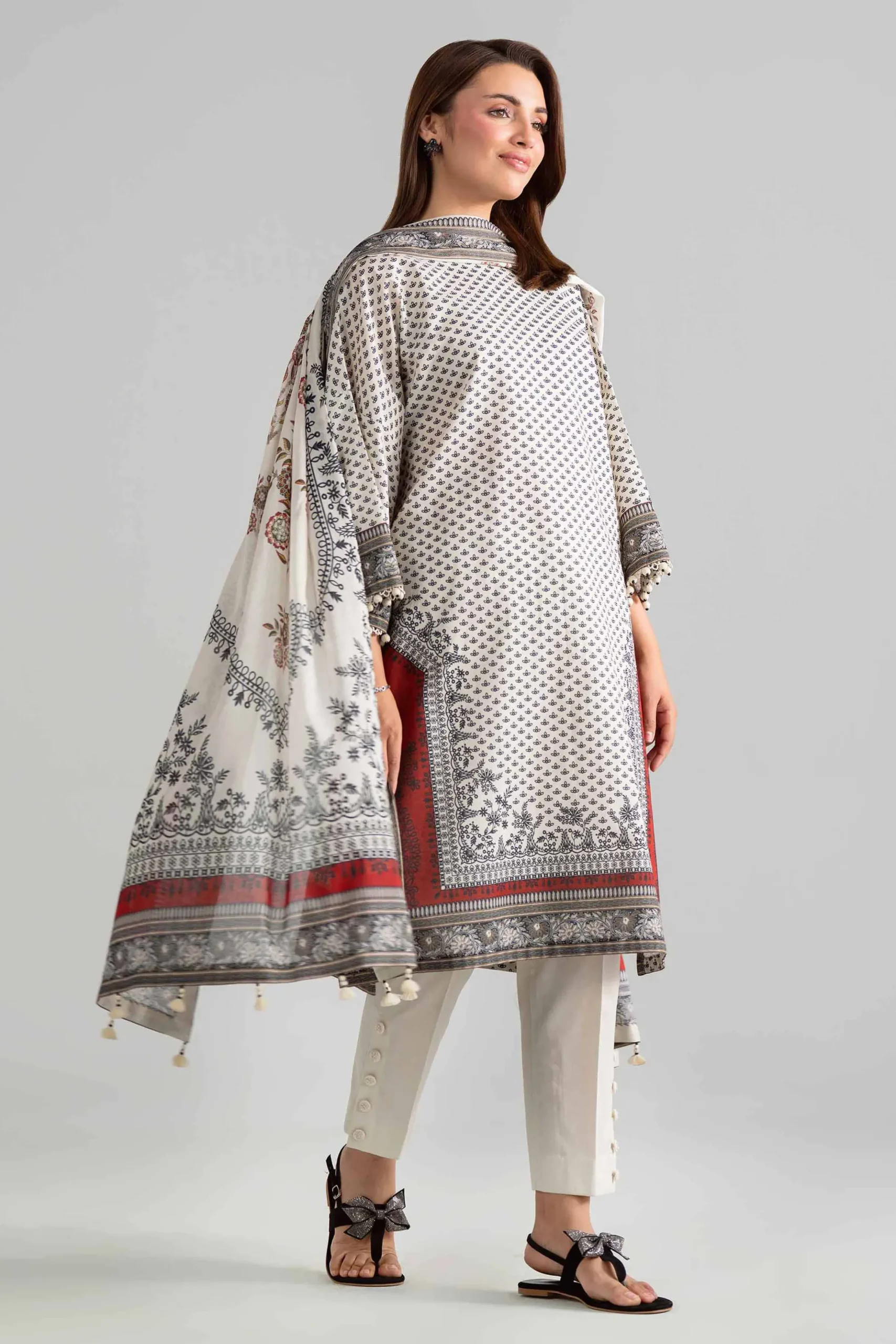 3 Piece - Digital Printed Suit - 42601849