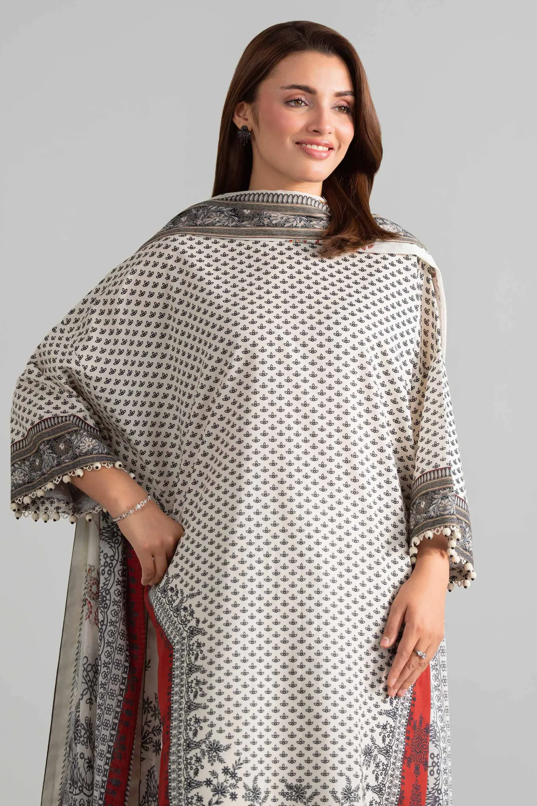 3 Piece - Digital Printed Suit - 42601849