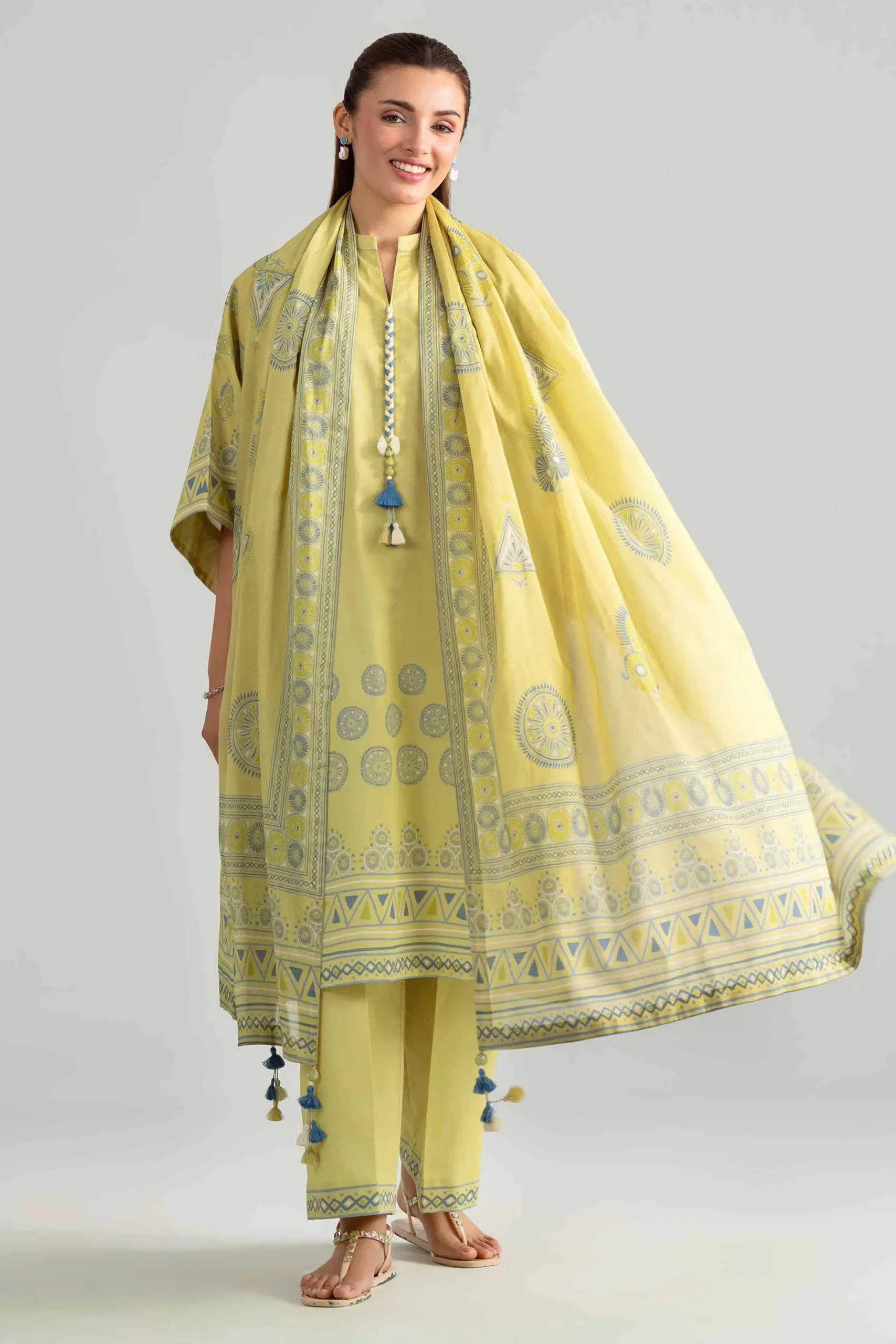3 Piece - Digital Printed Suit - 42601844