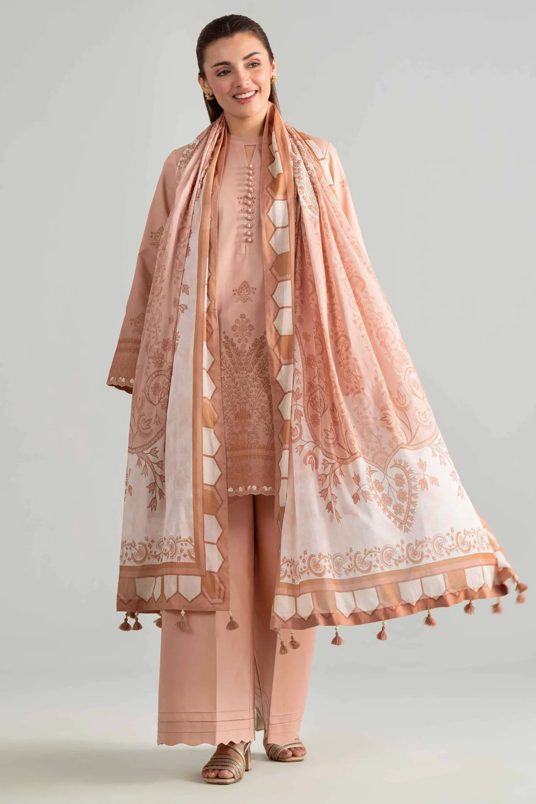 3 Piece - Digital Printed Suit - 42601848