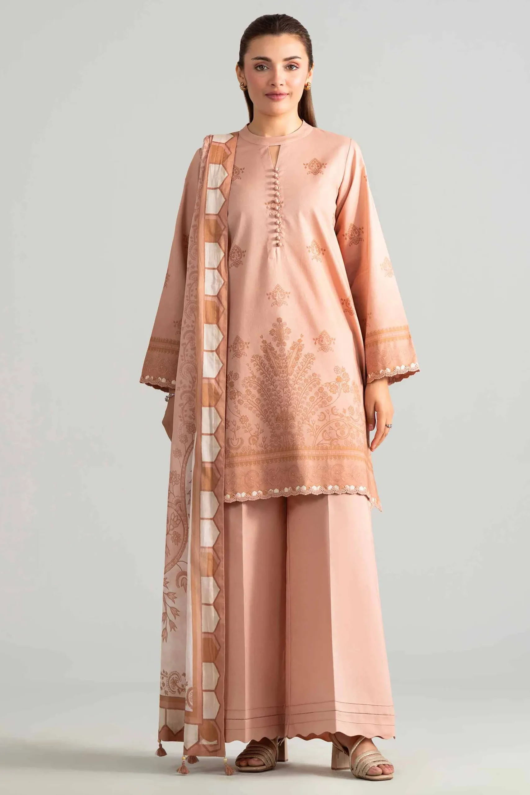 3 Piece - Digital Printed Suit - 42601848