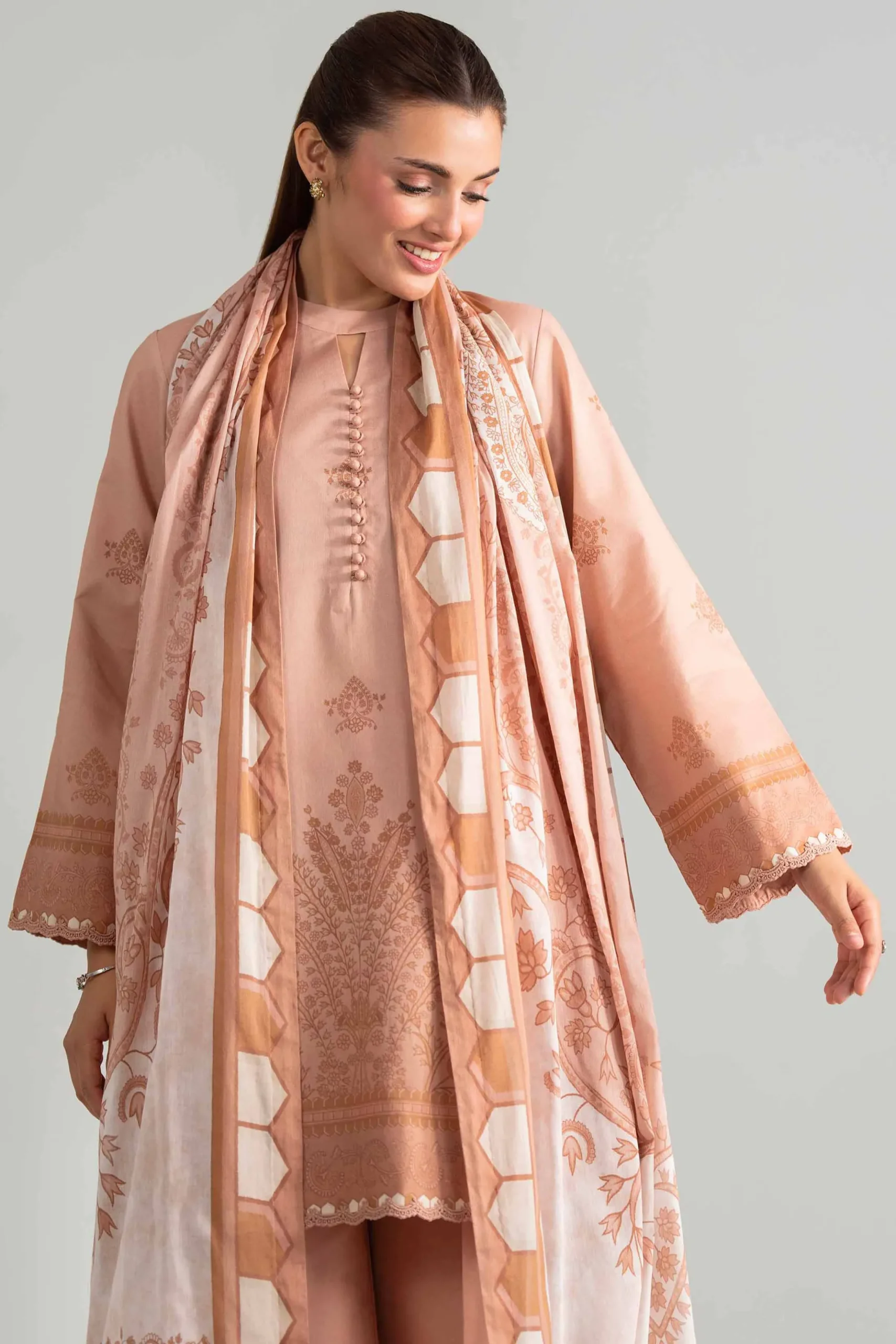 3 Piece - Digital Printed Suit - 42601848