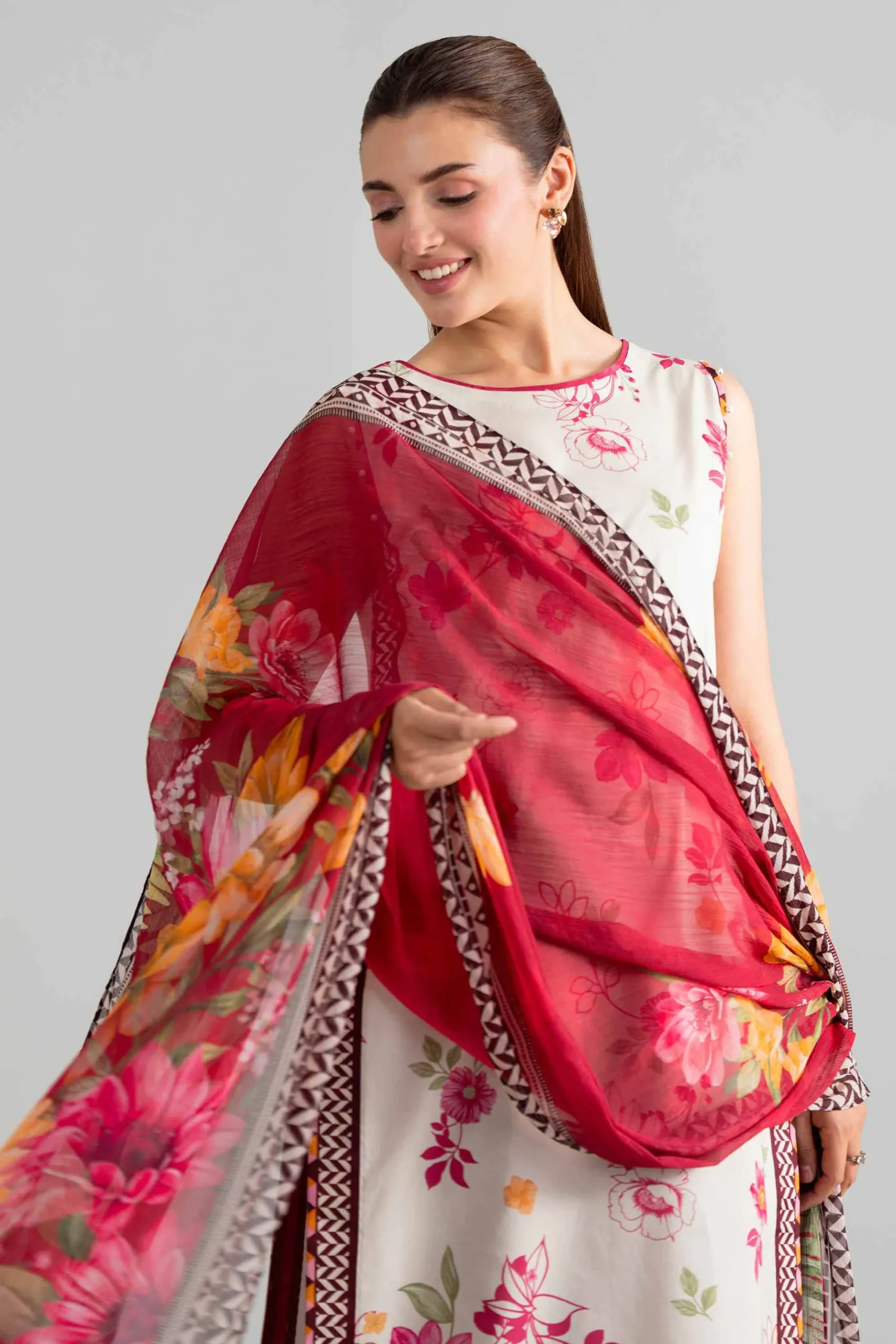 3 Piece - Digital Printed Suit - 42601908