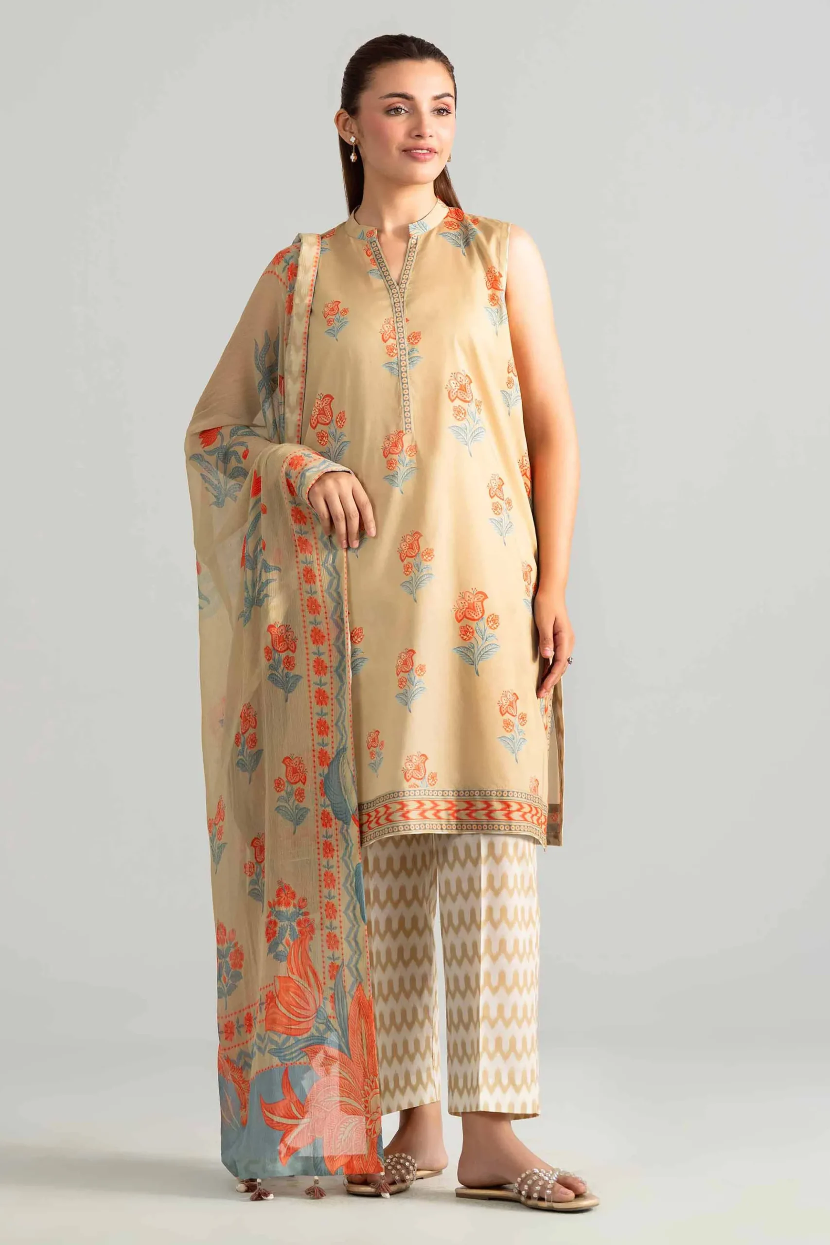 3 Piece - Digital Printed Suit - 42601906