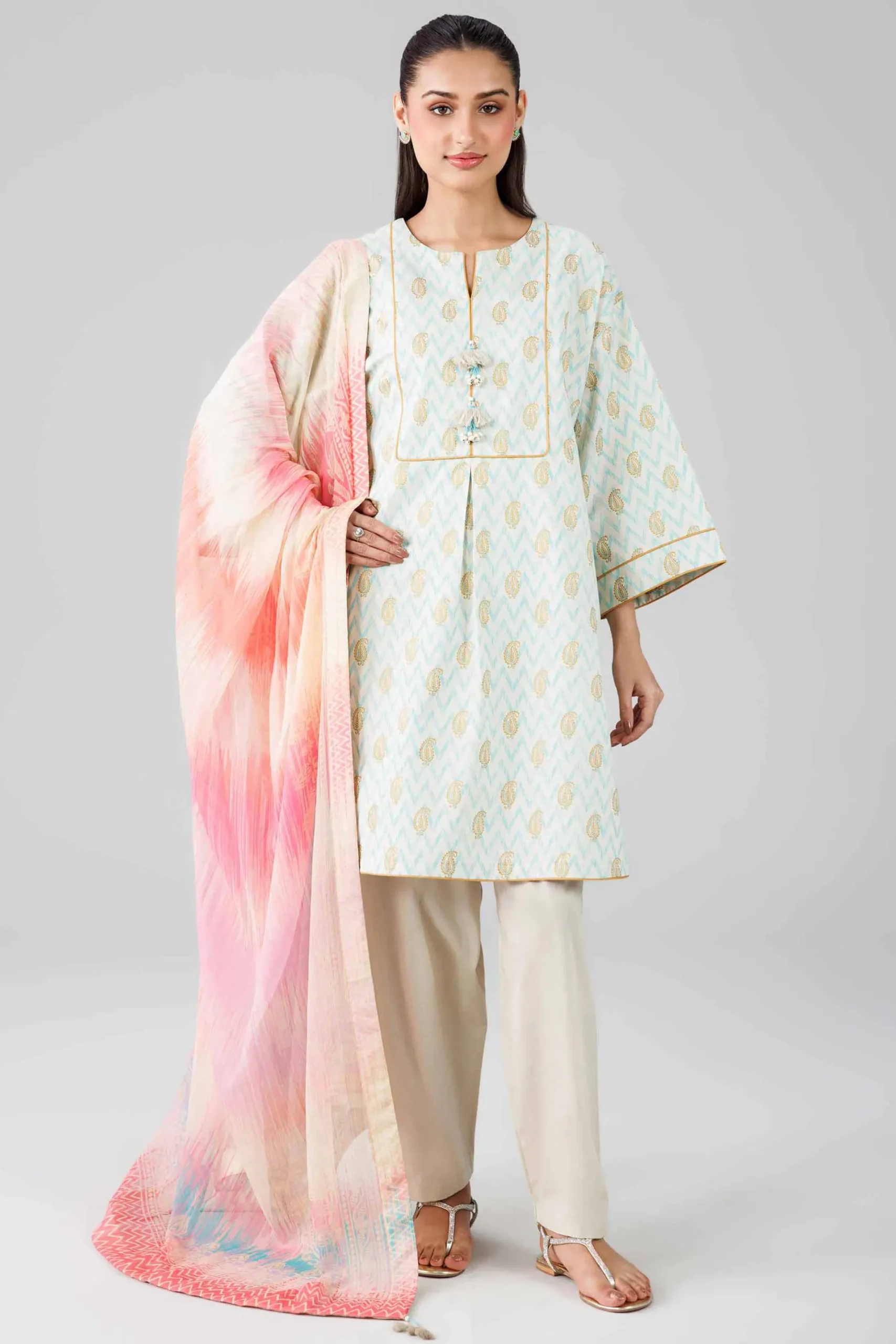 3 Piece - Digital Printed Suit - 42601767