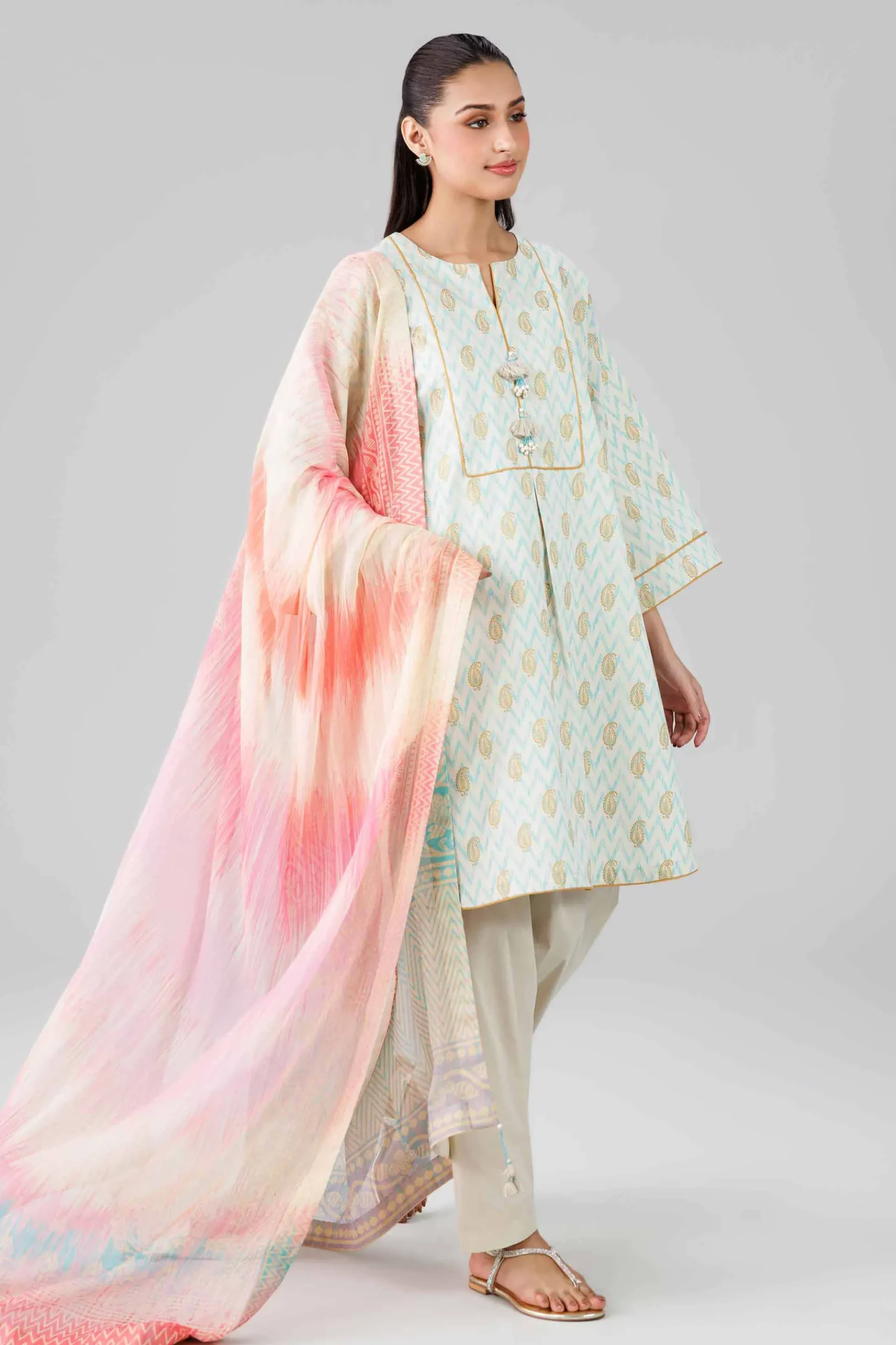 3 Piece - Digital Printed Suit - 42601767