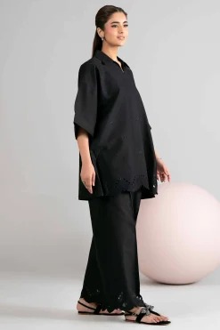 1 Piece - Dyed Embroidered Loose Fabric - 42602508