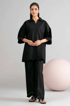 1 Piece - Dyed Embroidered Loose Fabric - 42602508