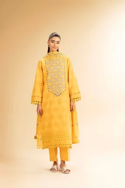 3 Piece - Dyed Embroidered Suit - 42501100