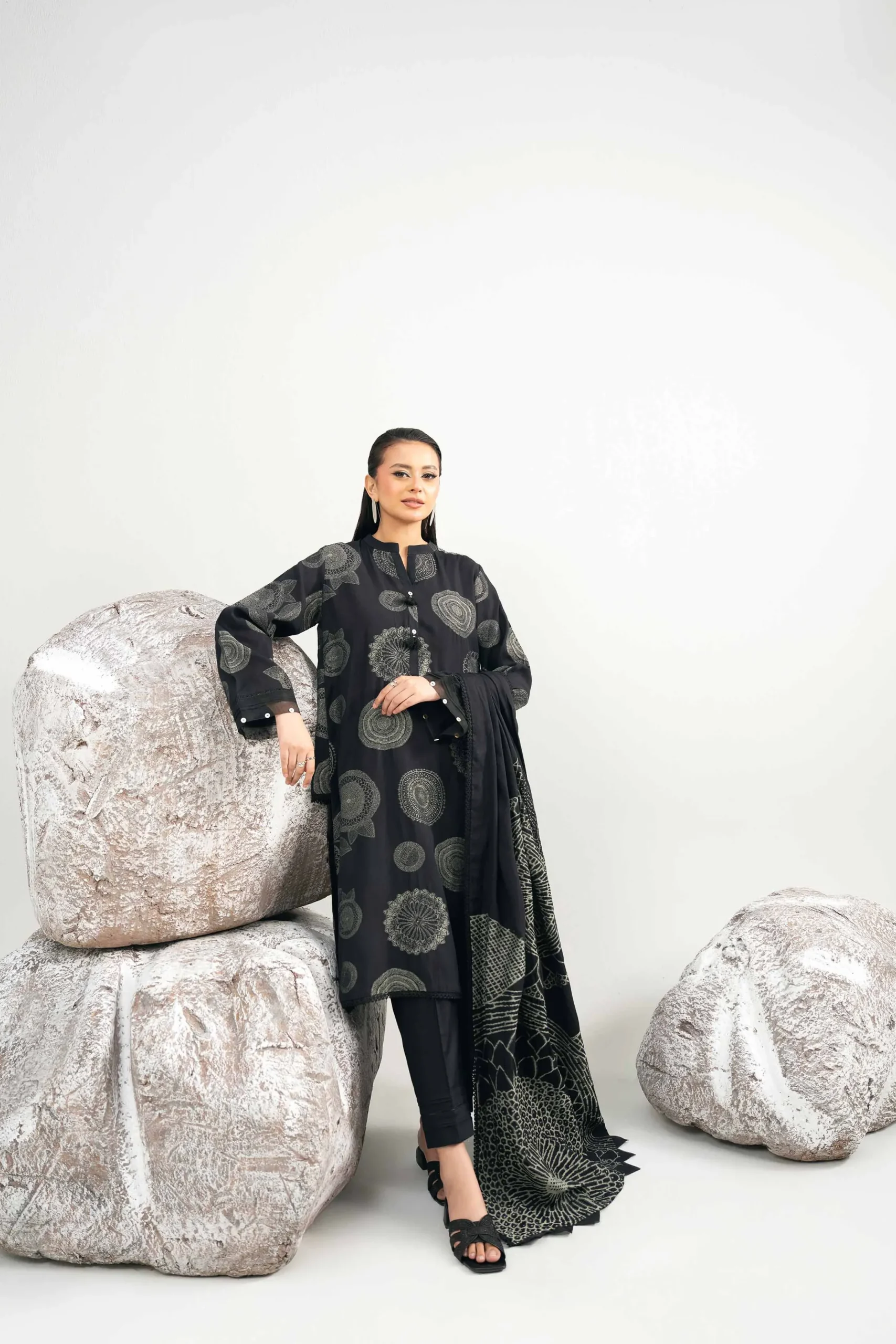 3 Piece - Dyed Jacquard Suit - 42502042