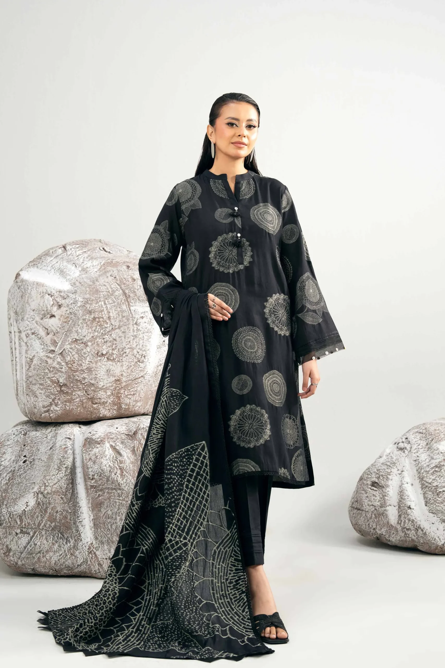3 Piece - Dyed Jacquard Suit - 42502042