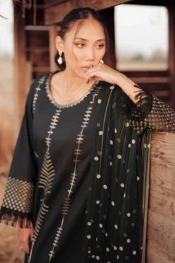 3 Piece - Dyed Printed Embroidered Suit - 42502025