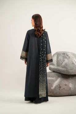3 Piece - Dyed Printed Embroidered Suit - 42502025