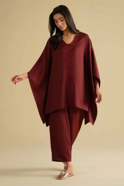 2 Piece - Embroidered Loungewear - KLS26-09