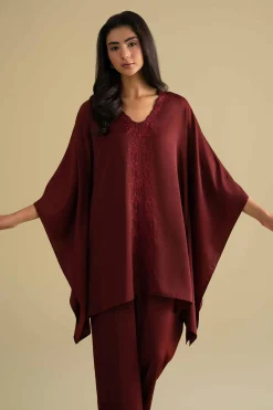 2 Piece - Embroidered Loungewear - KLS26-09
