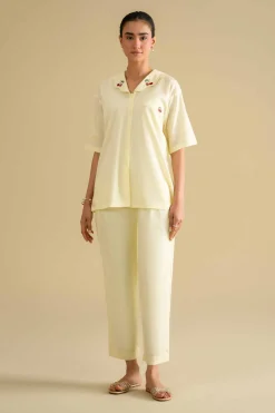 2 Piece - Embroidered Loungewear - KLS26-06