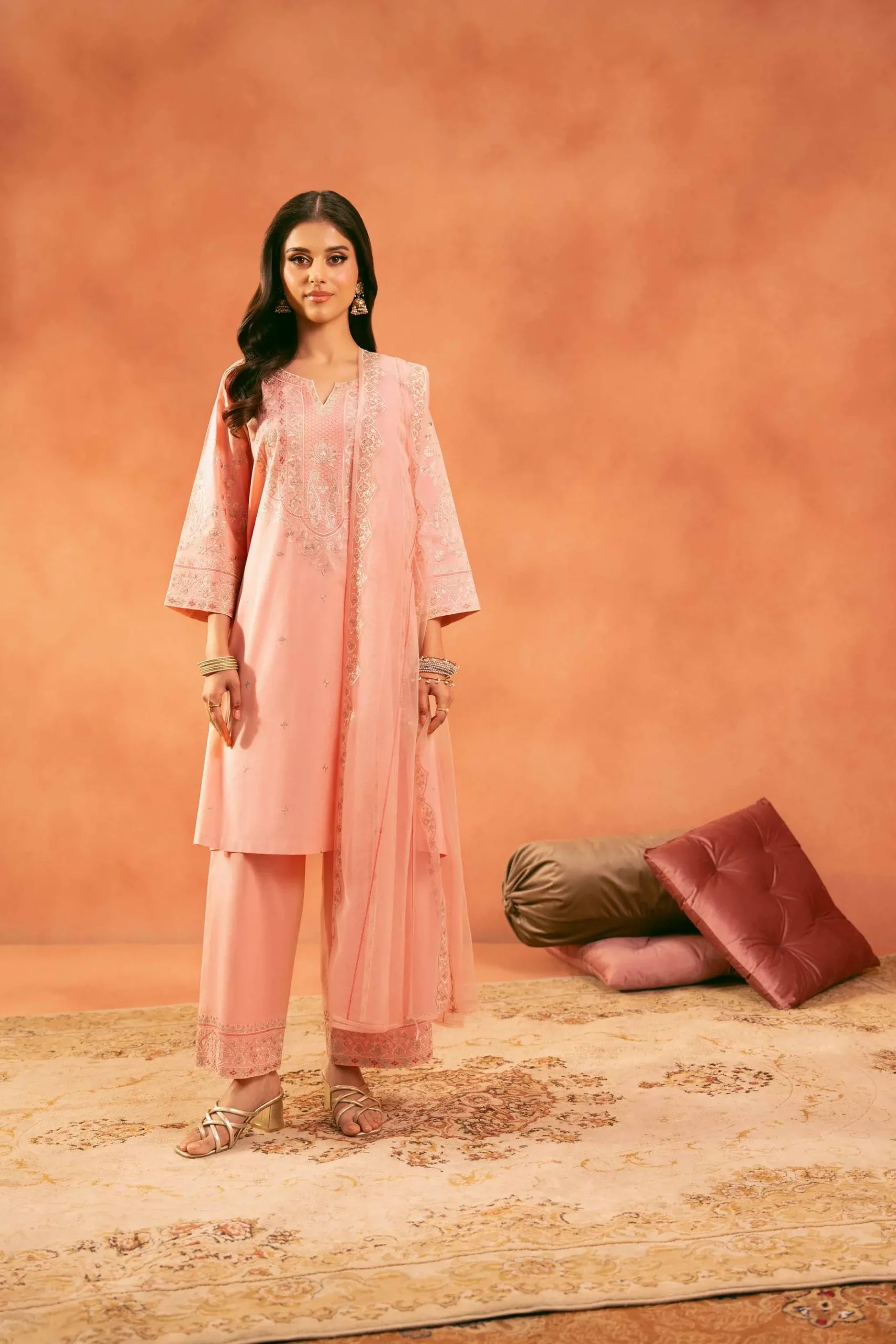 3 Piece - Embroidered Suit - 42519118