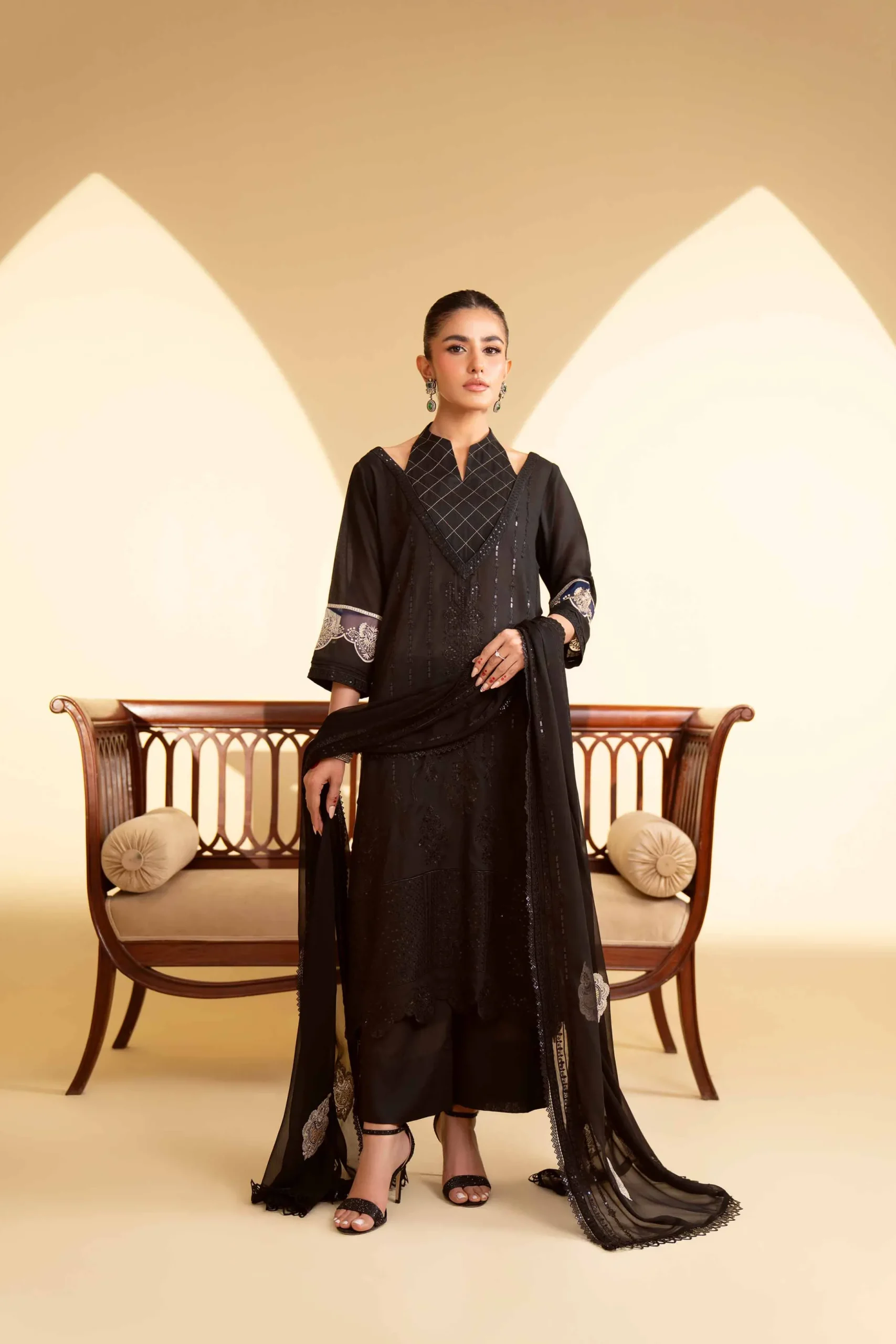 3 Piece - Embroidered Suit - 42519425