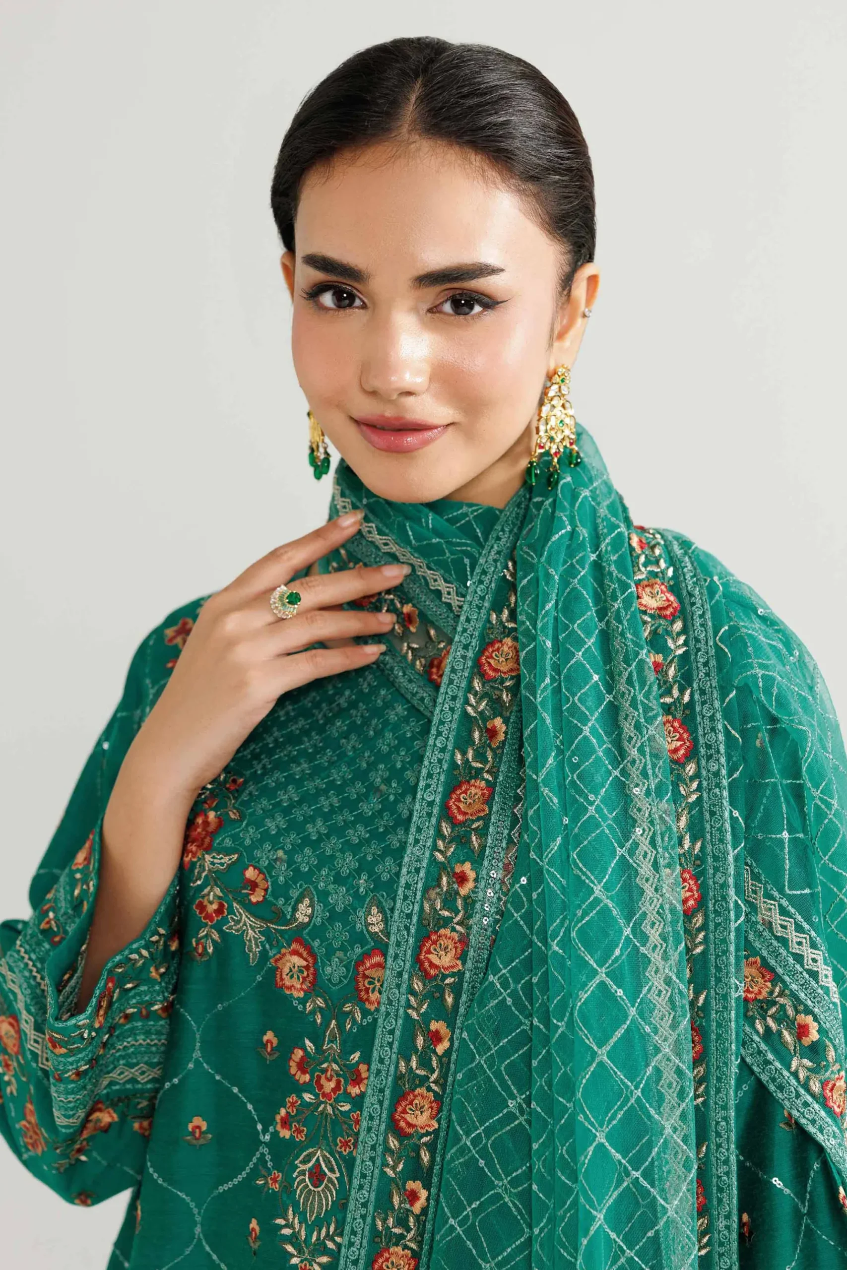 3 Piece - Embroidered Suit - 42519545