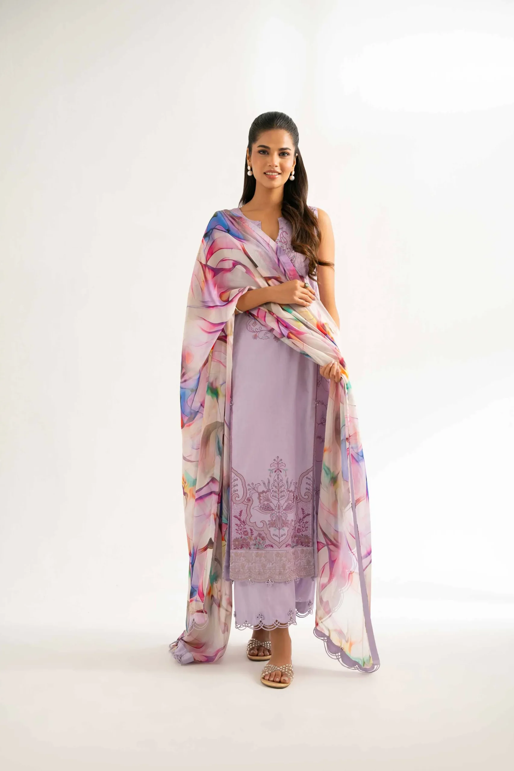 3 Piece - Embroidered Suit - 42519167