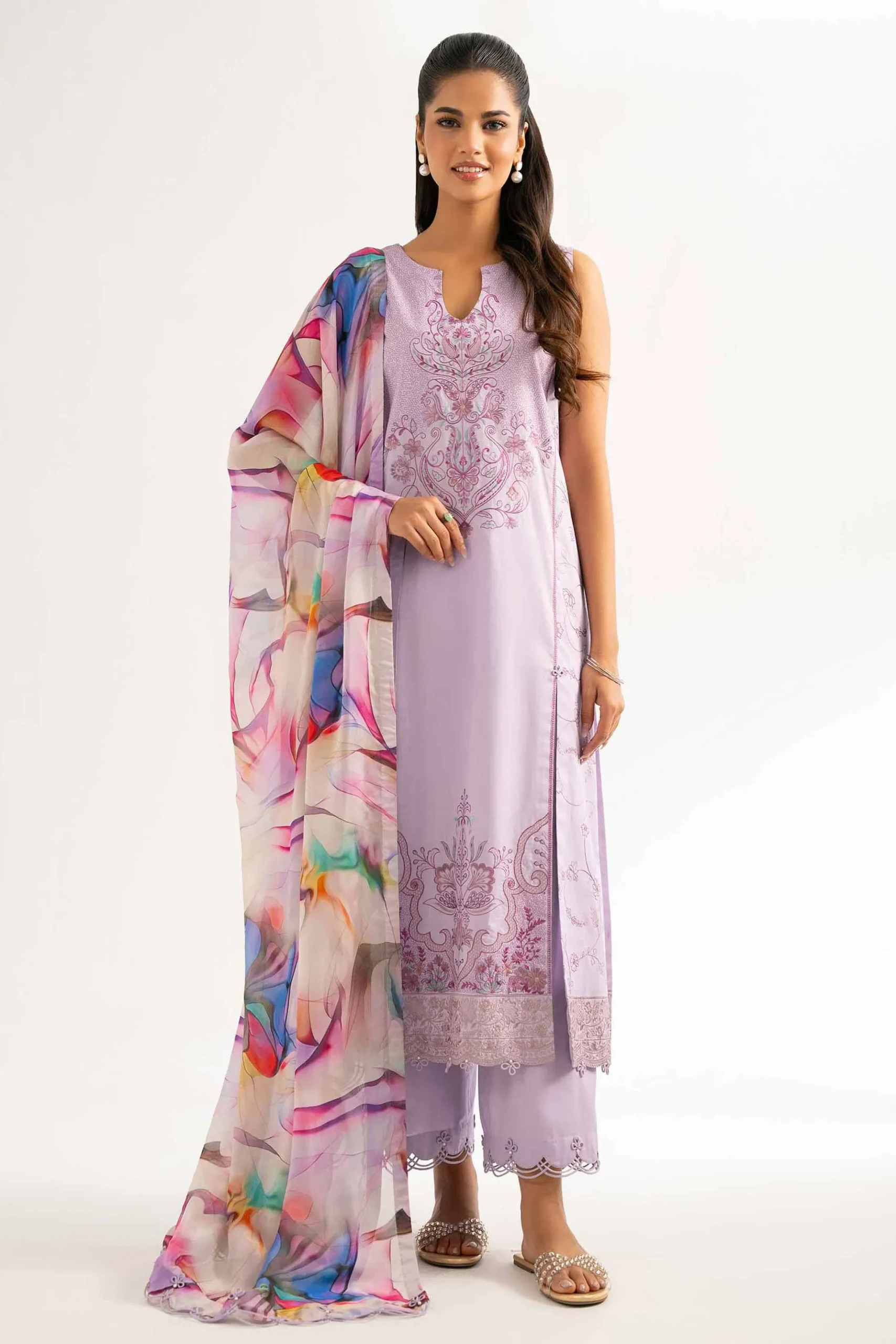 3 Piece - Embroidered Suit - 42519167