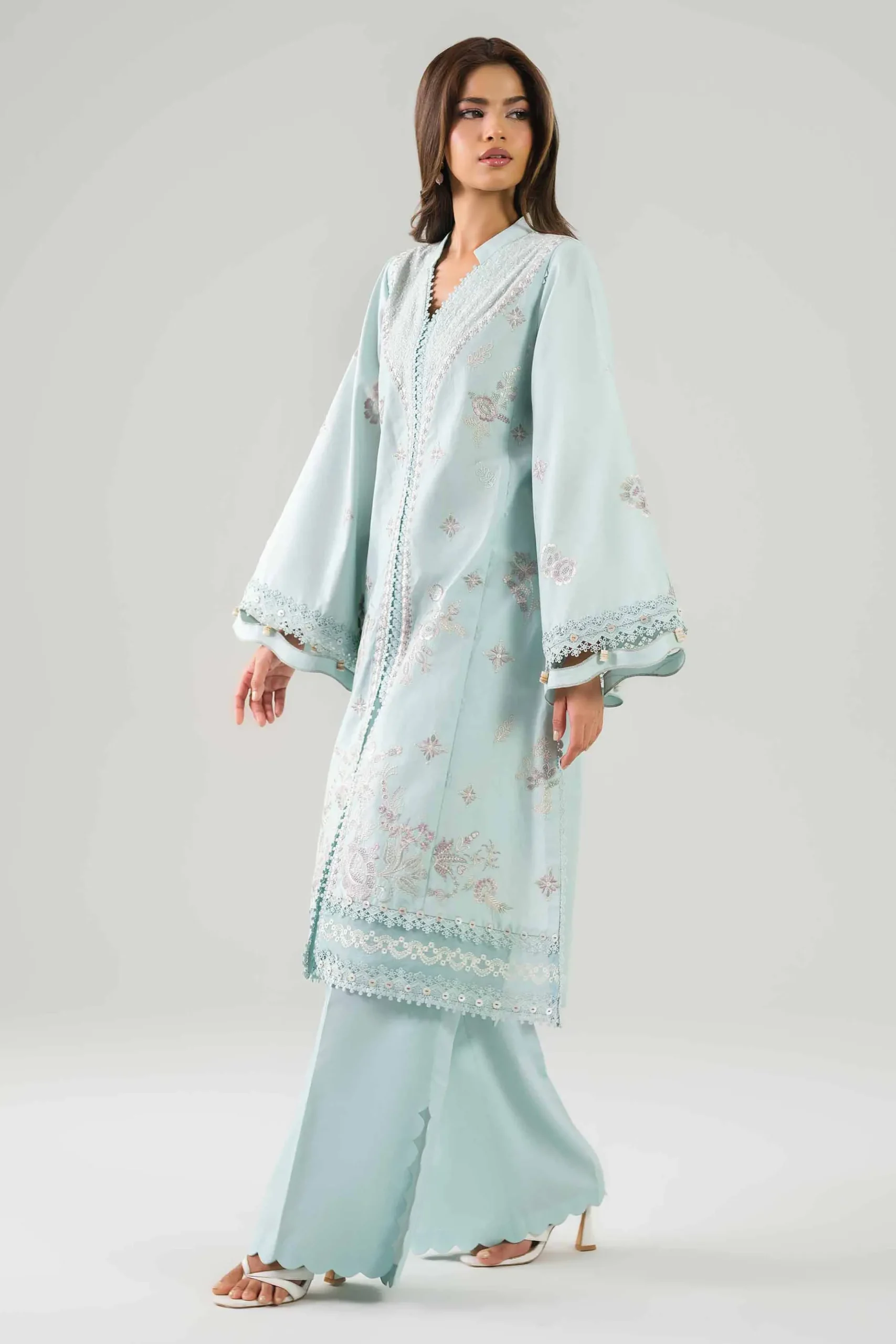 2 Piece - Embroidered Suit - 42601096
