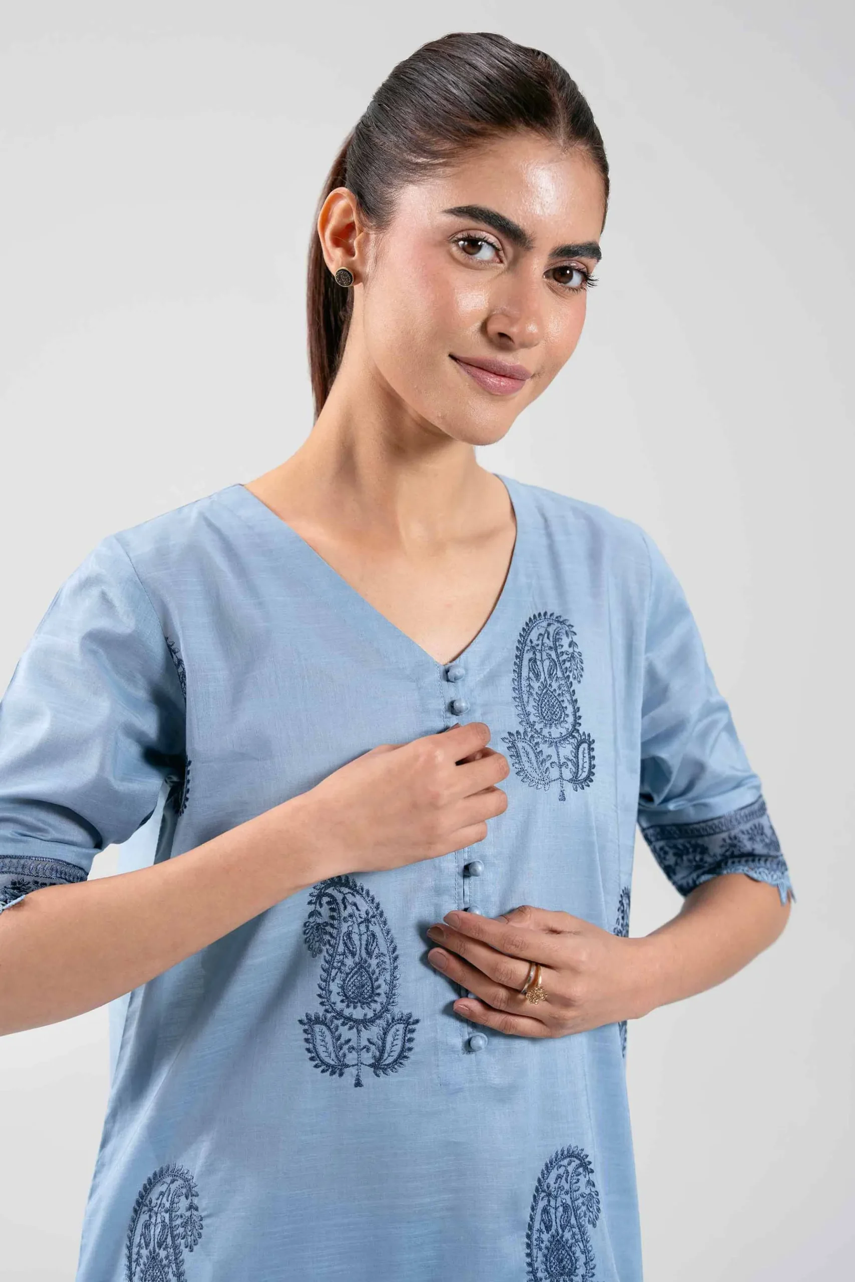 2 Piece - Embroidered Suit - 42502306