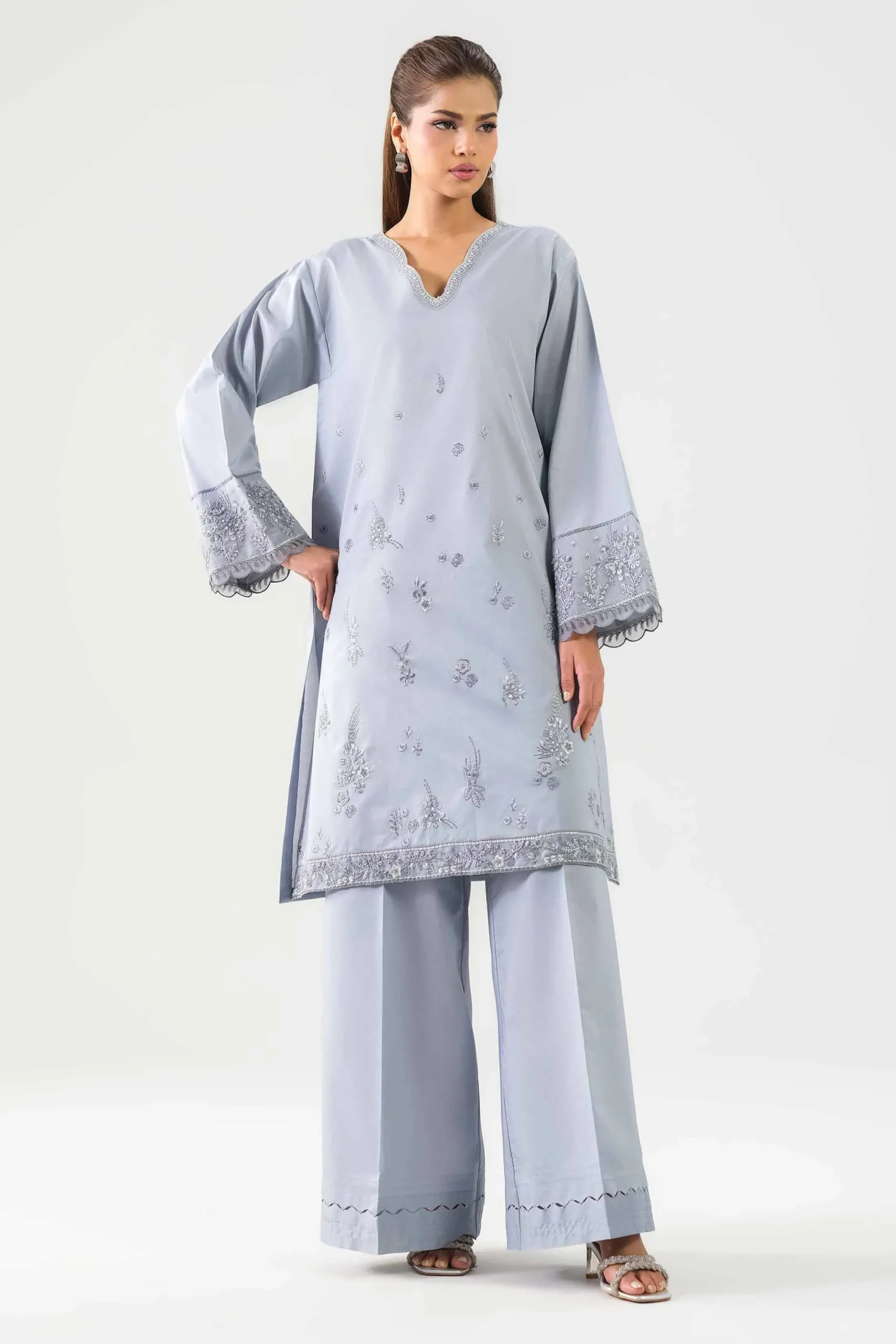 2 Piece - Embroidered Suit - 42601095