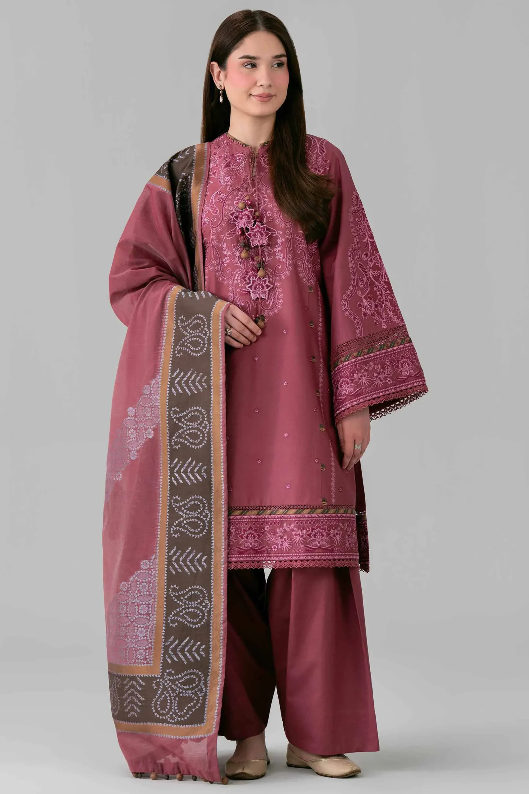 3 Piece - Embroidered Suit - 42601686