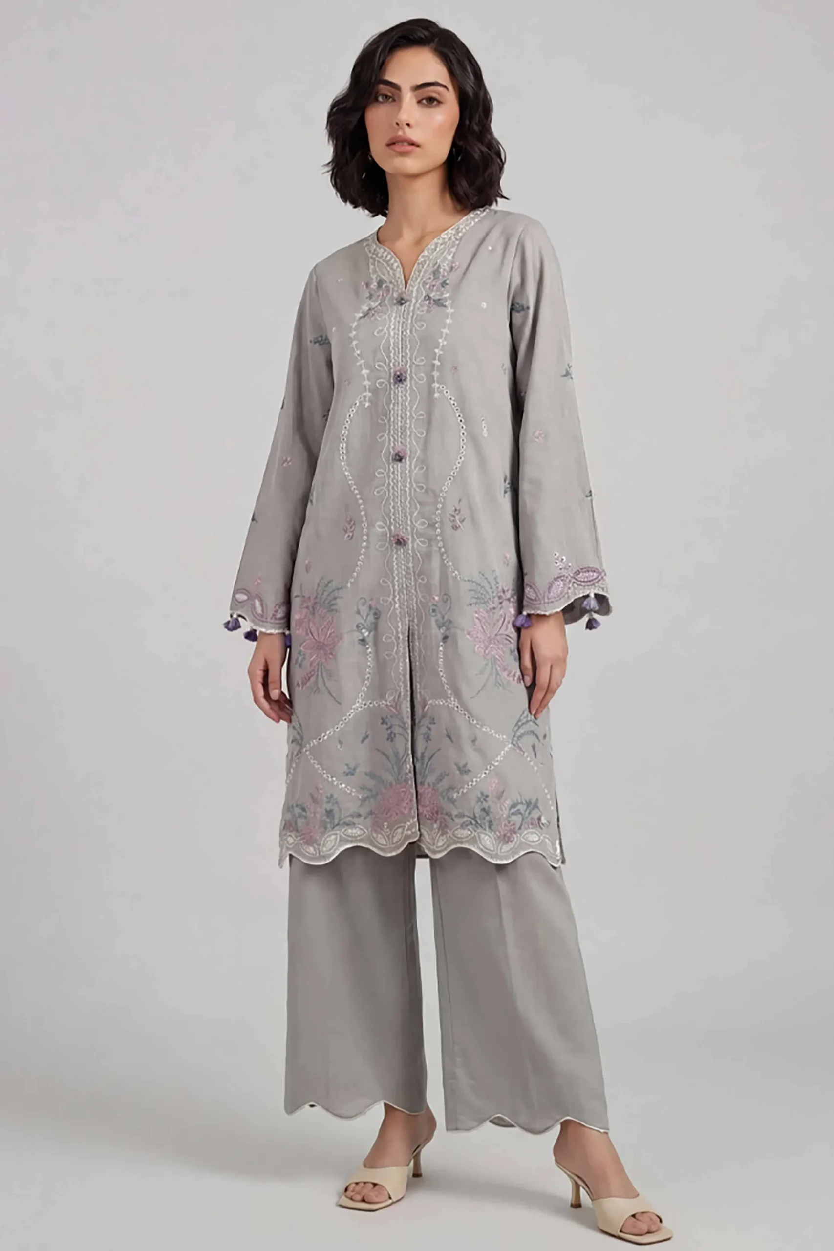 2 Piece - Embroidered Suit - 42601641