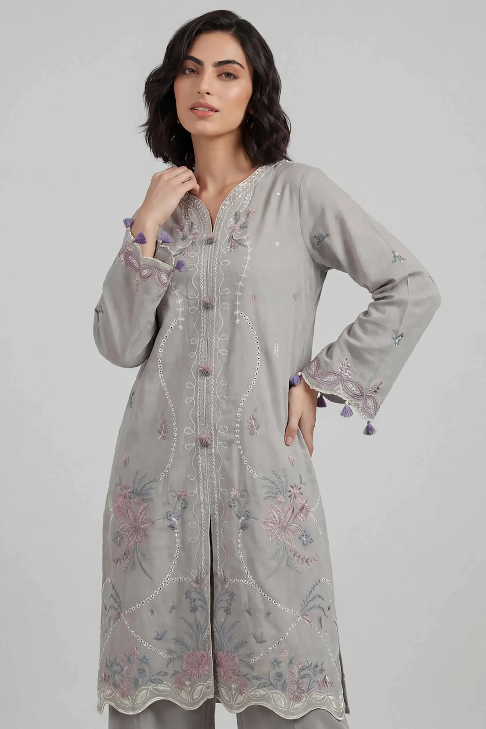 2 Piece - Embroidered Suit - 42601641
