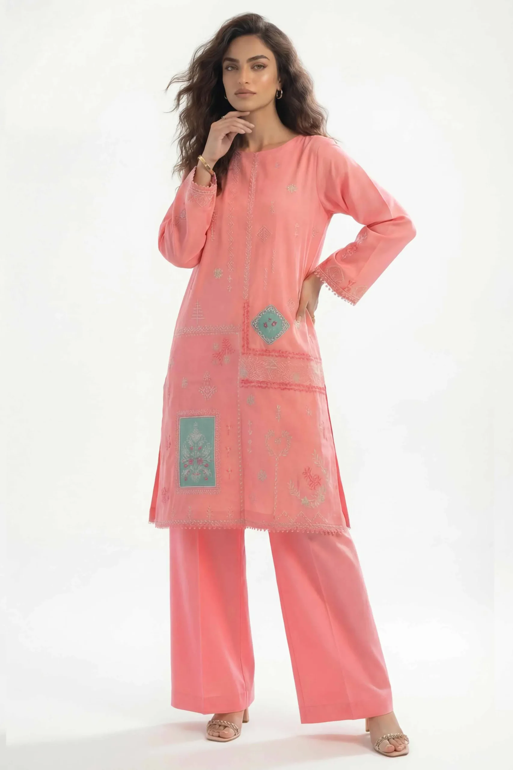 2 Piece - Embroidered Suit - 42601427