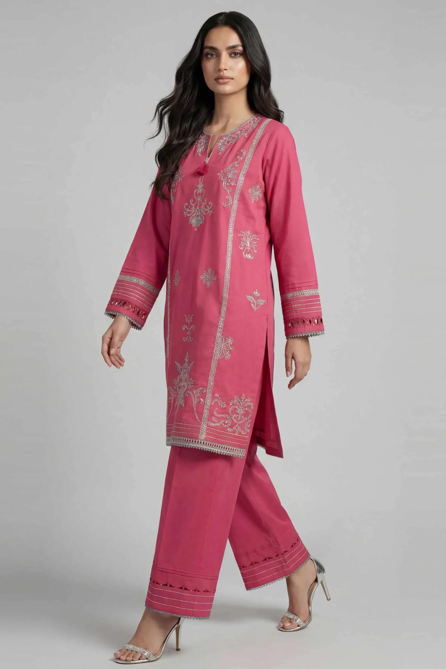 2 Piece - Embroidered Suit - 42601631
