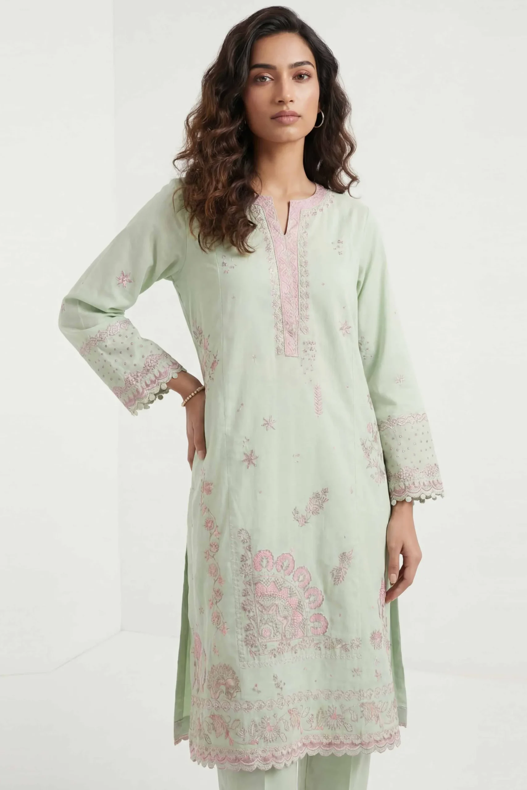 2 Piece - Embroidered Suit - 42601432