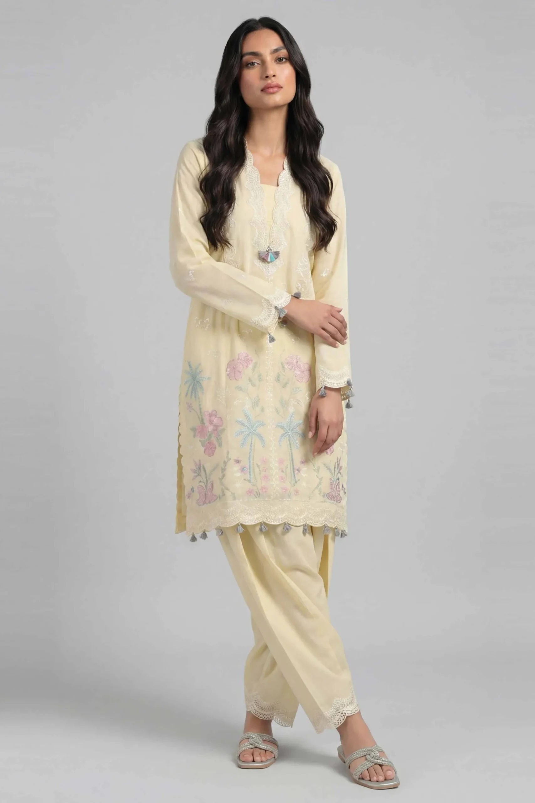 2 Piece - Embroidered Suit - 42601633