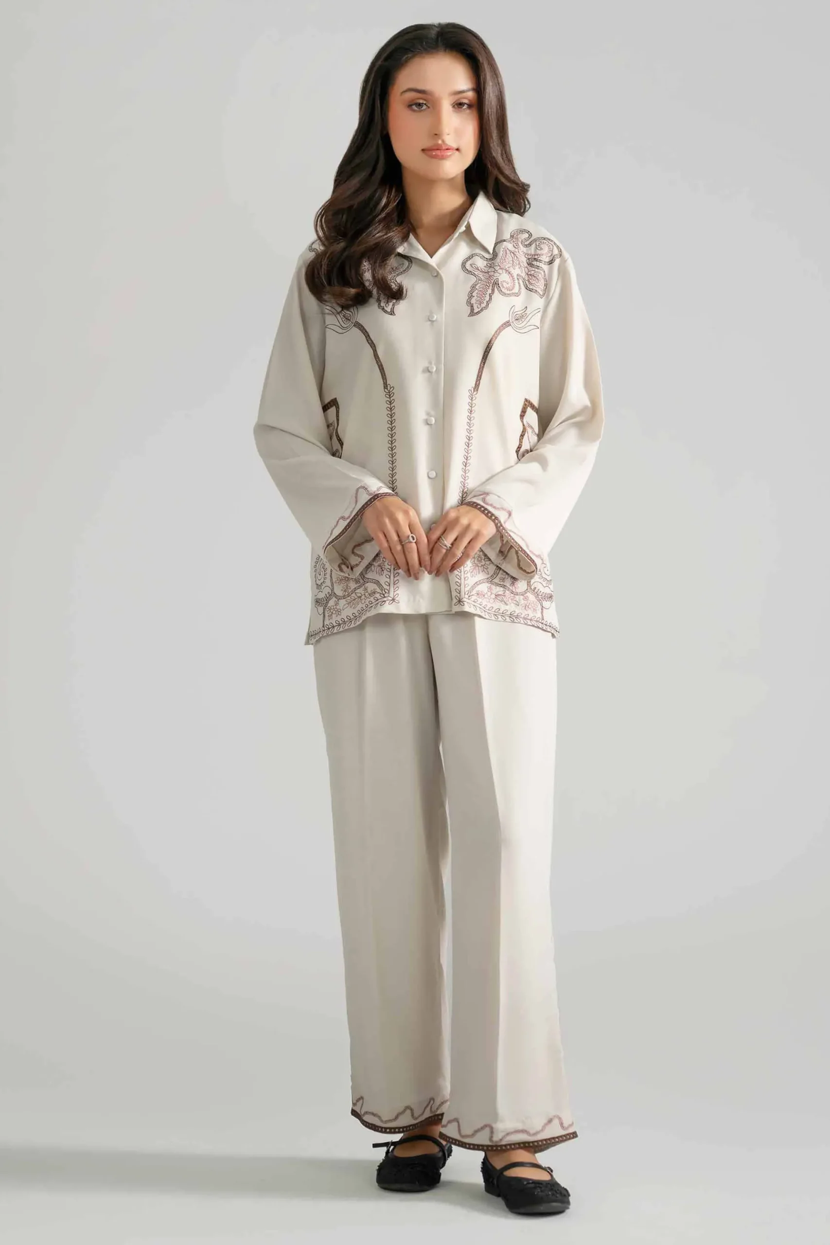 2 Piece - Embroidered Suit - AS26-26