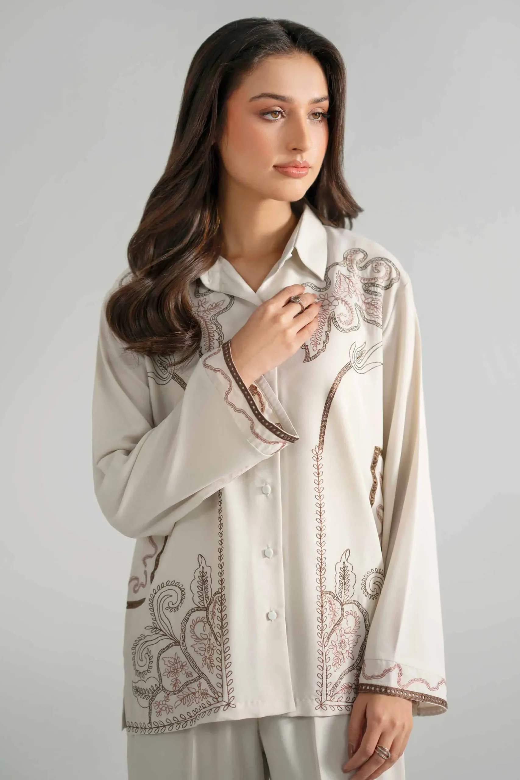 2 Piece - Embroidered Suit - AS26-26