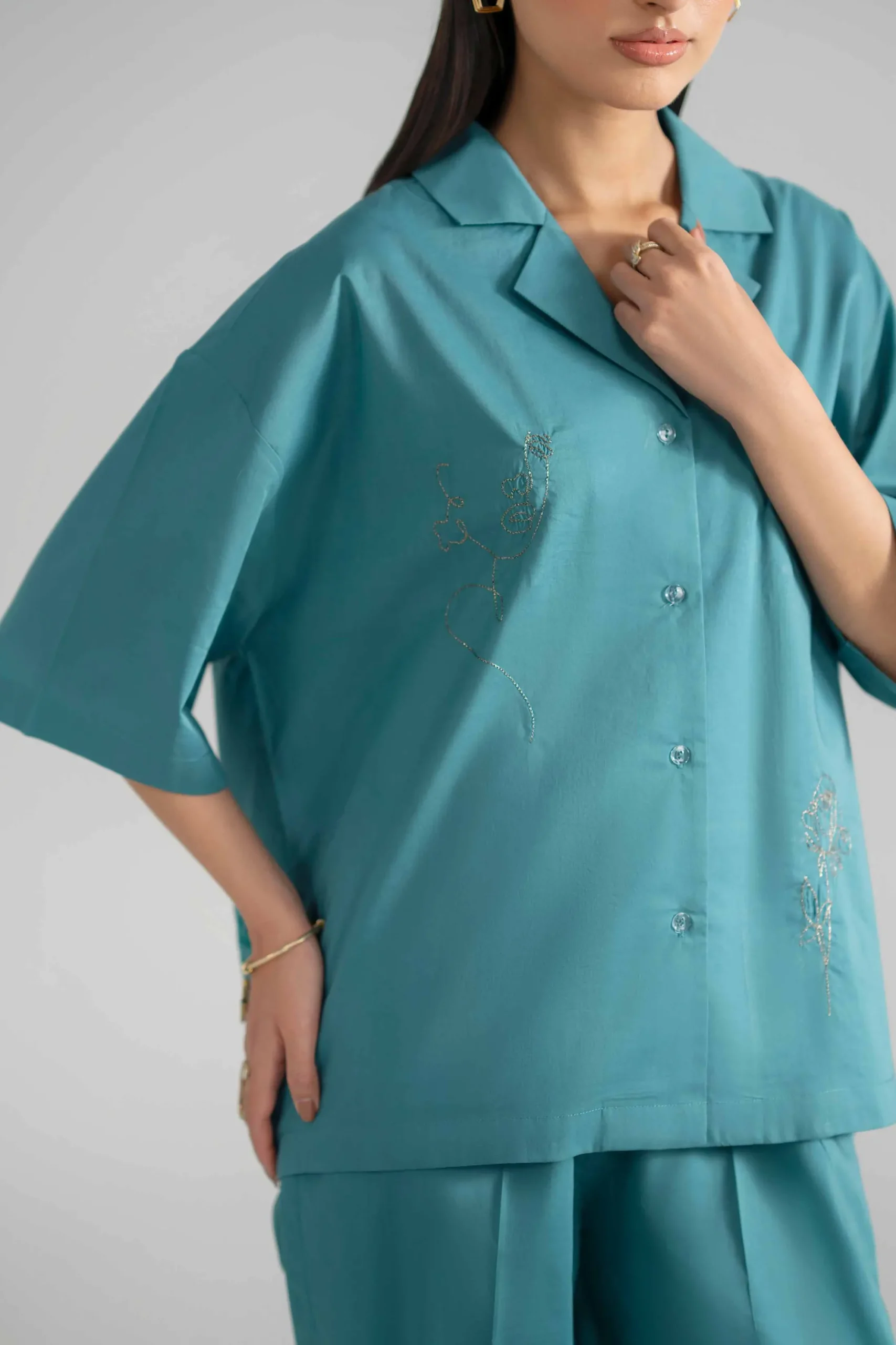 2 Piece - Embroidered Suit - AS26-39