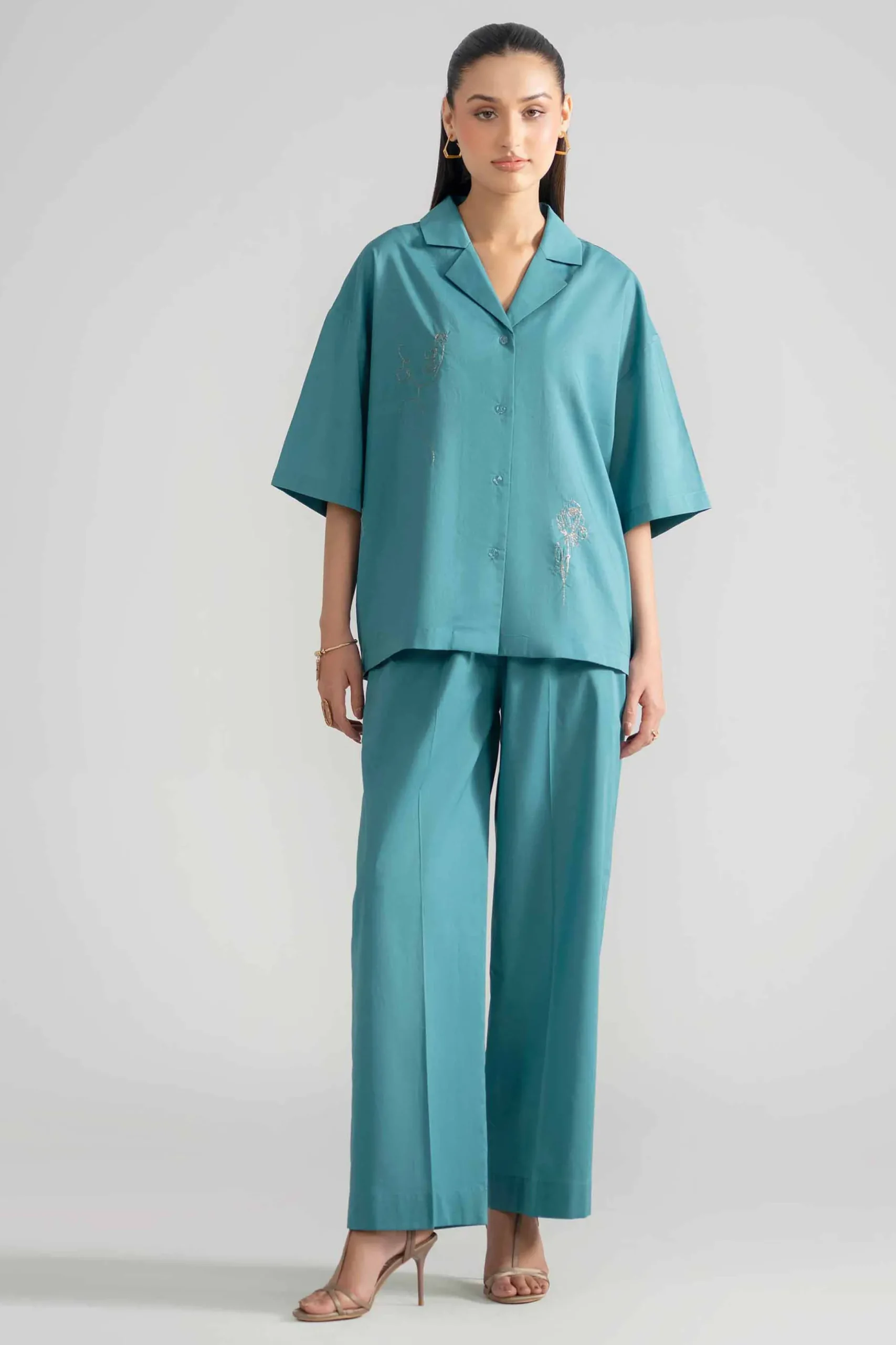 2 Piece - Embroidered Suit - AS26-39