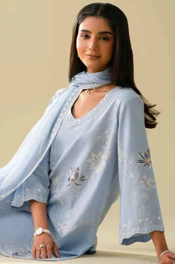 3 Piece - Embroidered Suit - KFE26-85