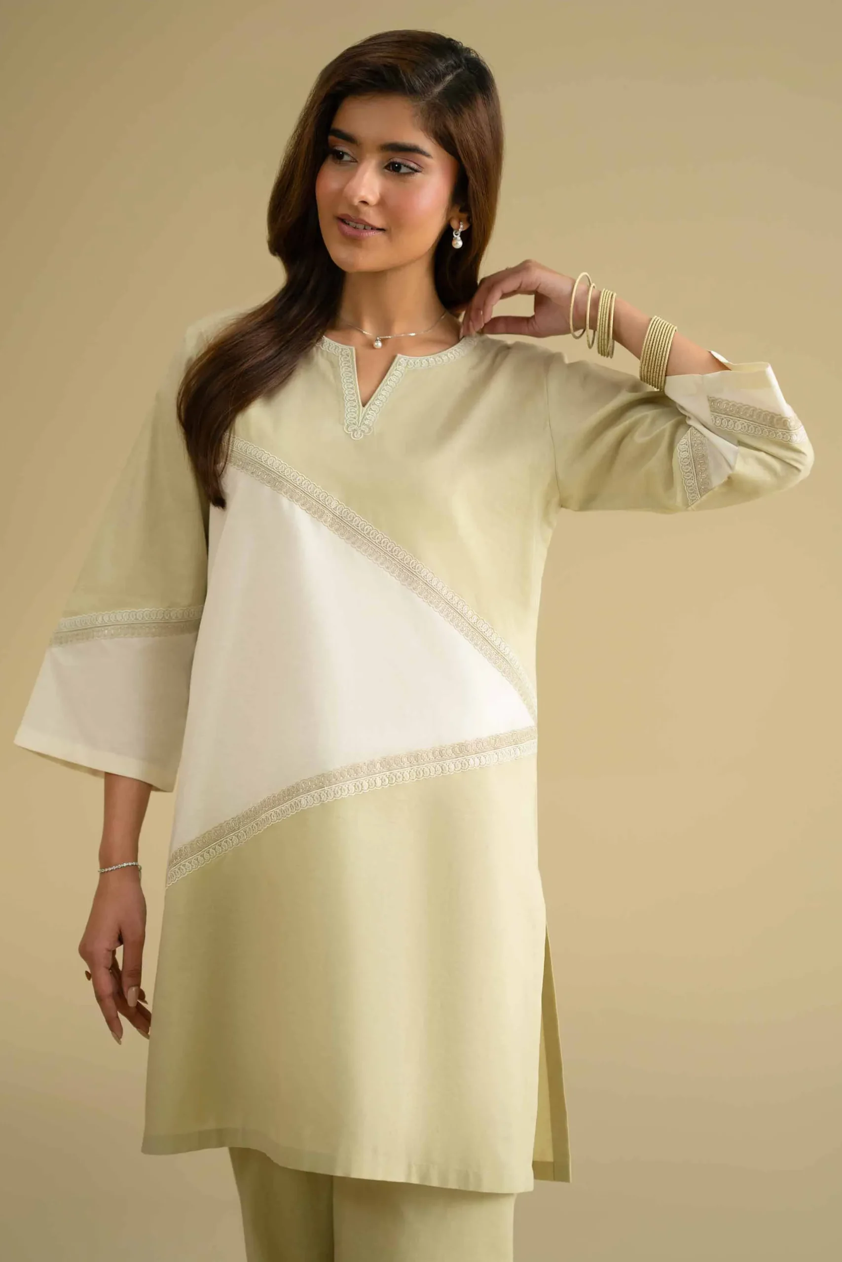 2 Piece - Embroidered Suit - KFE26-48