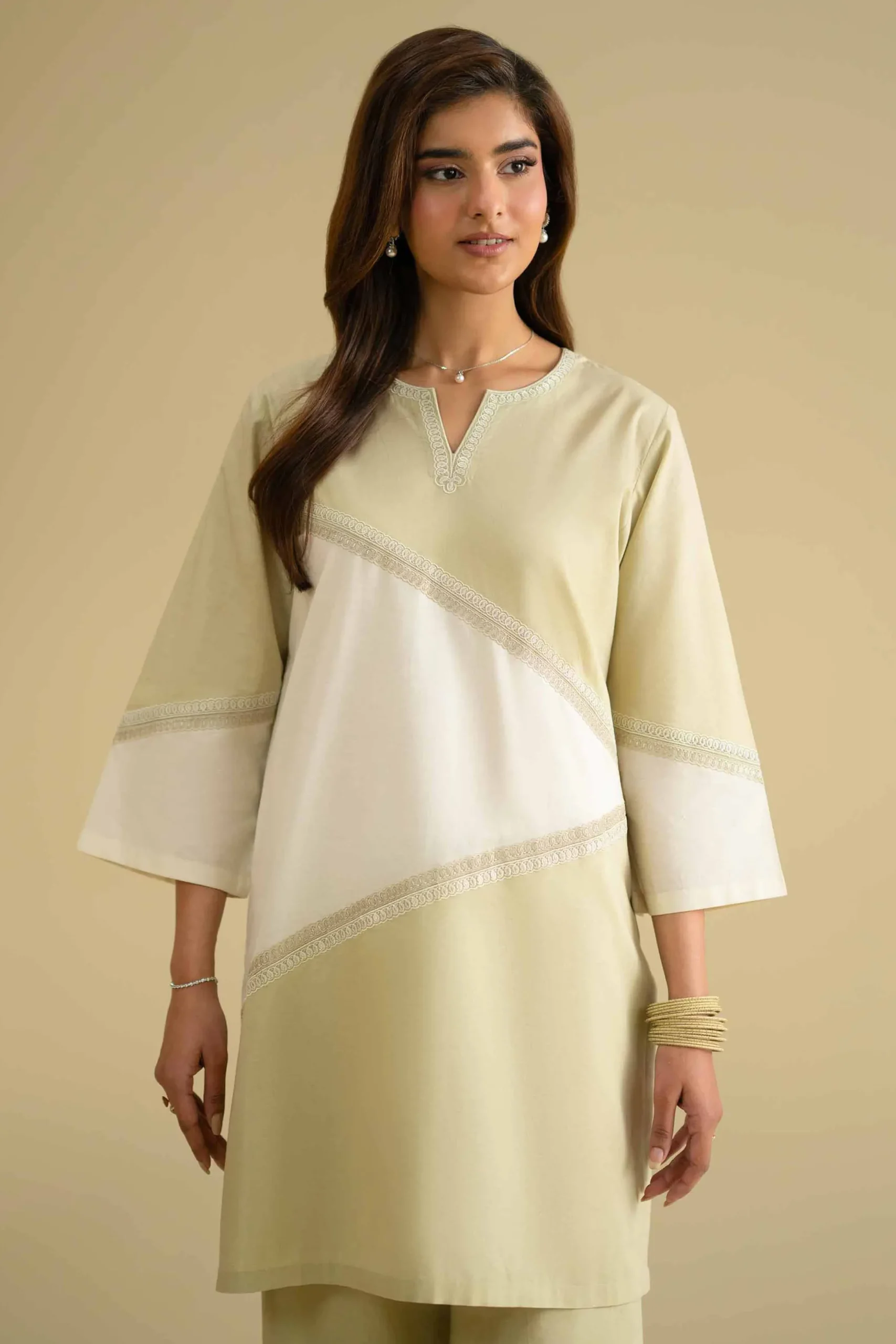 2 Piece - Embroidered Suit - KFE26-48