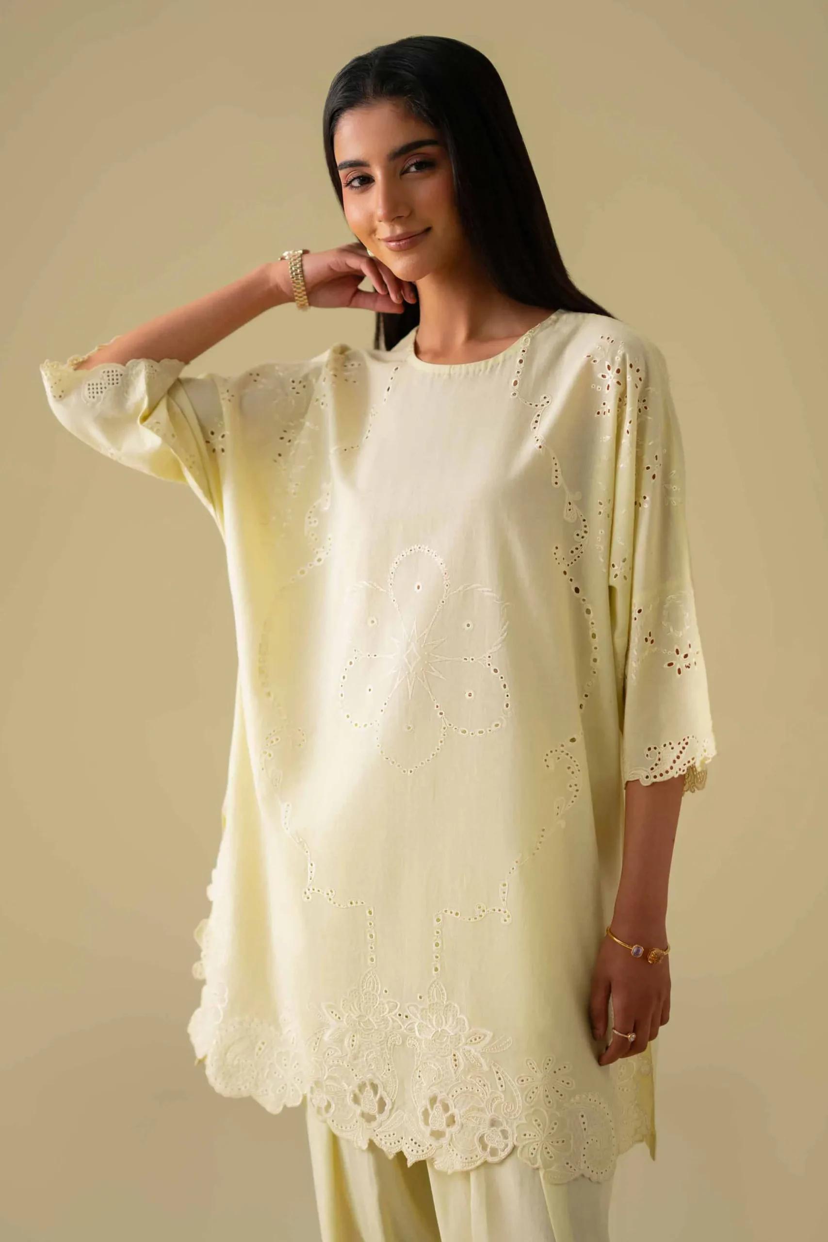 2 Piece - Embroidered Suit - KFE26-92