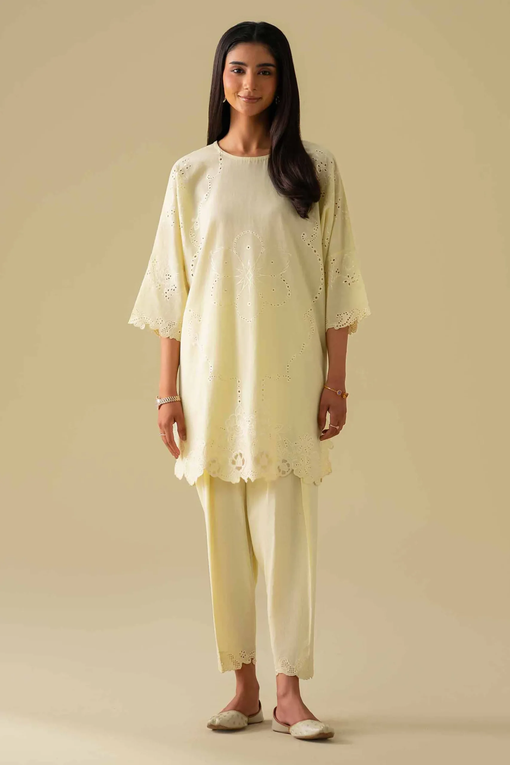 2 Piece - Embroidered Suit - KFE26-92